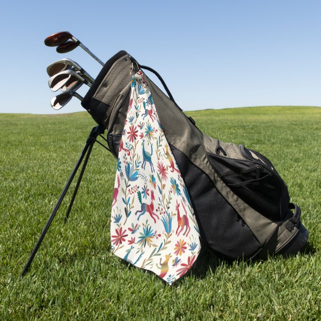 Otomi-Inspiriertes Design Golfhandtuch (Gras)