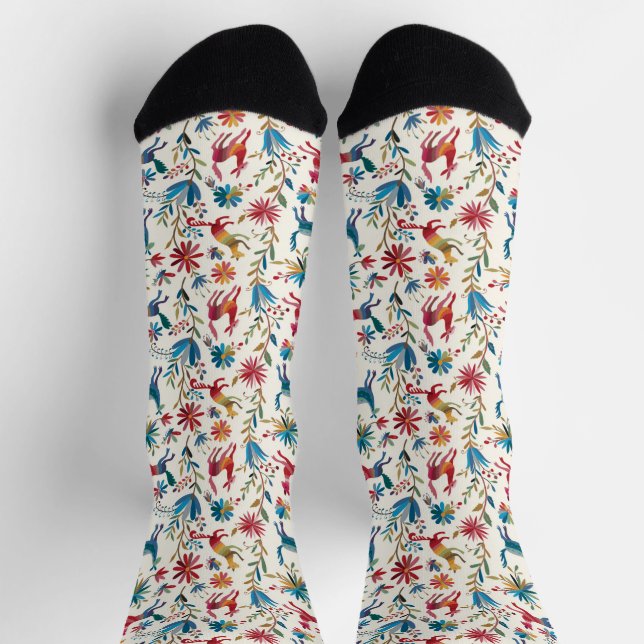 Otomi-Inspiriertes Design Socken (Oben)