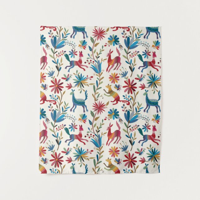 Otomi-Inspiriertes Design Wandteppich (Vorderseite)