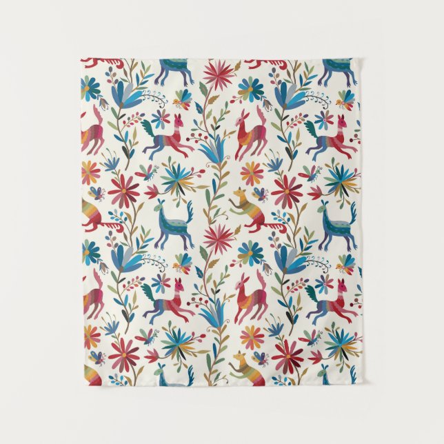 Otomi-Inspiriertes Design Wandteppich (Vorderseite)