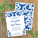 Otomi, MEXIKA, BLAU, BLUME UND VÖGEL Ankündigung<br><div class="desc">Schöne blaue Hochzeit: inspiriert in mexikanischen Otomi-Mustern</div>