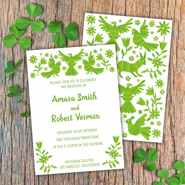 OTOMI, MEXIKA, GRÜNE, BLUME UND VÖGEL ANKÜNDIGUNG (Von Creator hochgeladen)