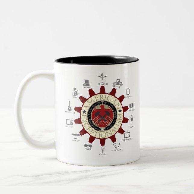 otonemes Exceptionalism Rd Zweifarbige Tasse (Links)