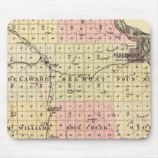 Ototer Landkreis, Nebraska Mousepad (Vorne)
