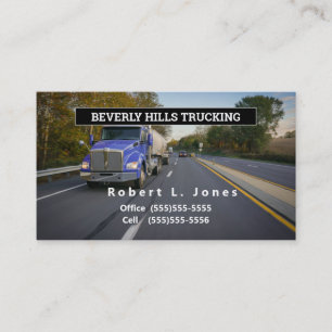 OTR Blue Truckers Business Card Visitenkarte