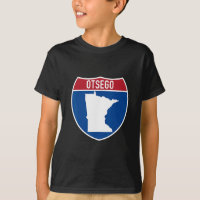 Otsego Minnesota Karte Autobahn Interstate Schild