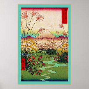 Otsuki Fields ~ Vintag Japanisch Poster