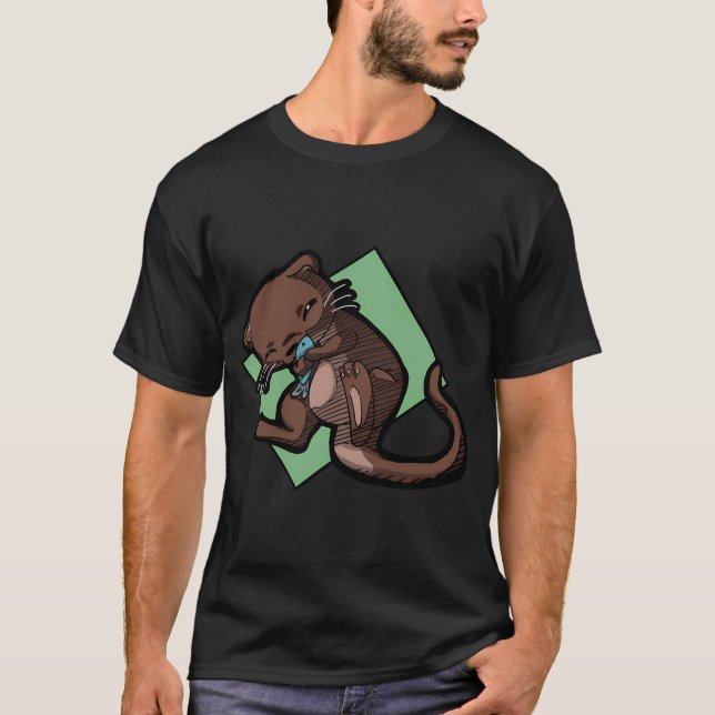 Otta liebt Fisch T-Shirt (Vorderseite)