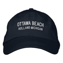 Ottawa Beach Michigan Embroidered Baseball Hat Bestickte Baseballkappe