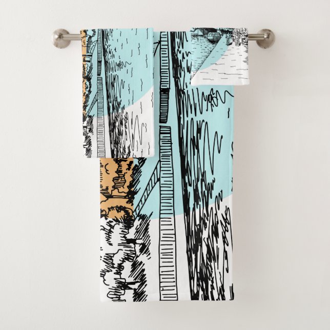 Ottawa Canada Illustration Tuch Set (Insitu)