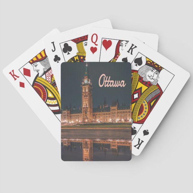 Ottawa Canada Ontario Spielkarten (Rückseite)