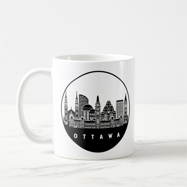 Ottawa Canada Skyline Kaffeetasse (Links)