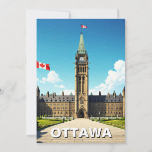 Ottawa Canada Travel Feiertagskarte