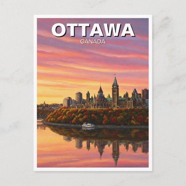 Ottawa Canada Travel Postkarte (Vorderseite)