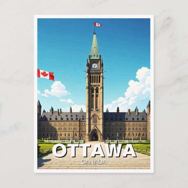 Ottawa Canada Travel Postkarte (Vorderseite)
