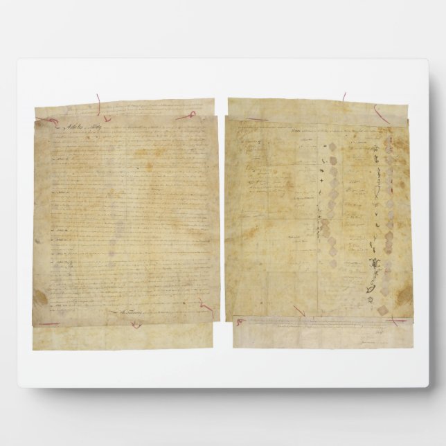 Ottawa Chippewa Wyandot Potawatomi Indischer Vertr Fotoplatte (Vorderseite)