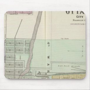 Ottawa City und Williamsburg, Kansas Mousepad