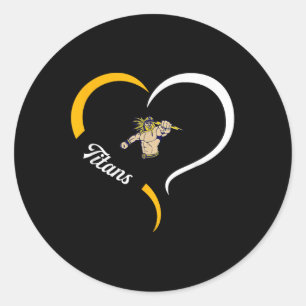 Ottawa-glandorf Titans Logo Halbherz Slogan Hs Runder Aufkleber