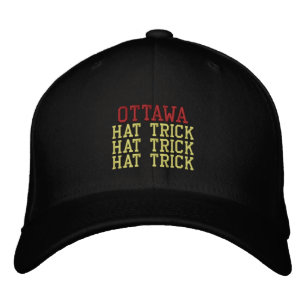 OTTAWA HAT TRICK BESTICKTE KAPPE