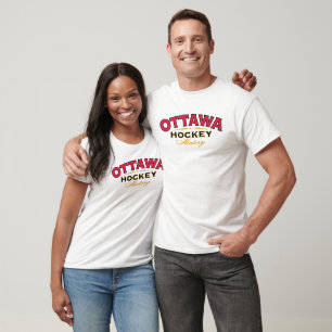 Ottawa-Hockey-Geschichtslanger Hülsen-T - Shirt
