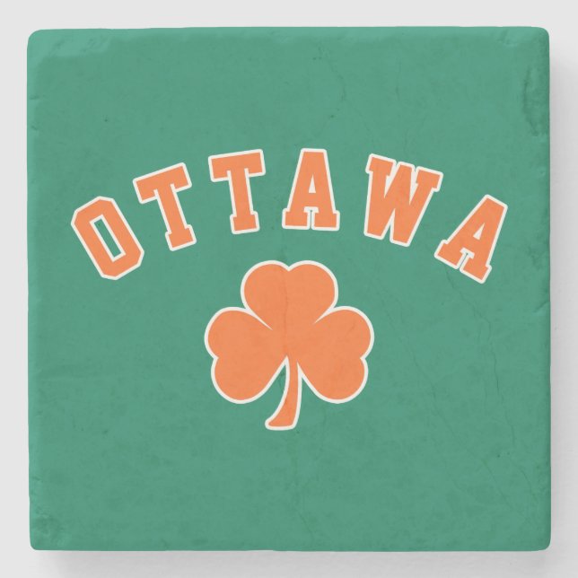 Ottawa Irish Steinuntersetzer (Vorderseite)