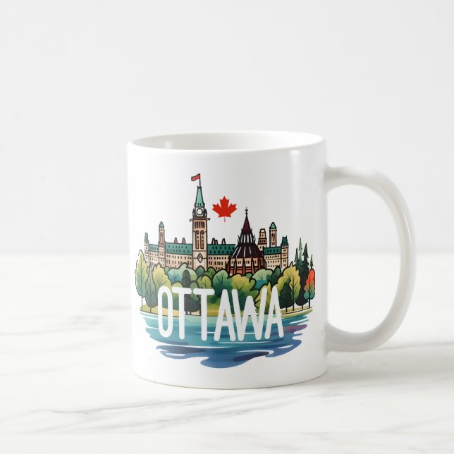 Ottawa Kanada Kaffeetasse (Rechts)