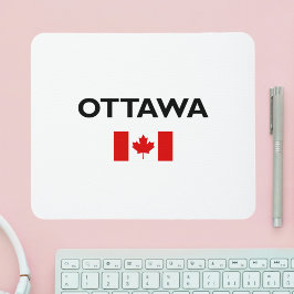 Ottawa Kanada Kanadische Flagge Licht Farbe Mousepad