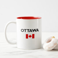 Ottawa Kanada Kanadische Flagge Licht Farbe