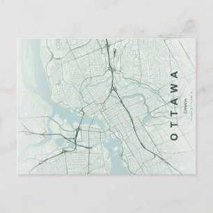 Ottawa Kanada Karte Minimal