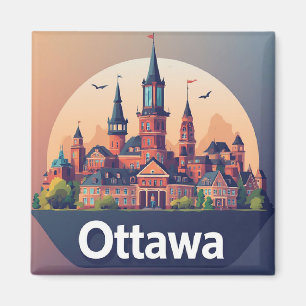 🧲 Ottawa Kanada Landmark-Reise-Erinnerung Andenke Magnet