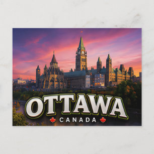Ottawa Kanada Parlament Hauptstadt Reise 🏛️ Postkarte