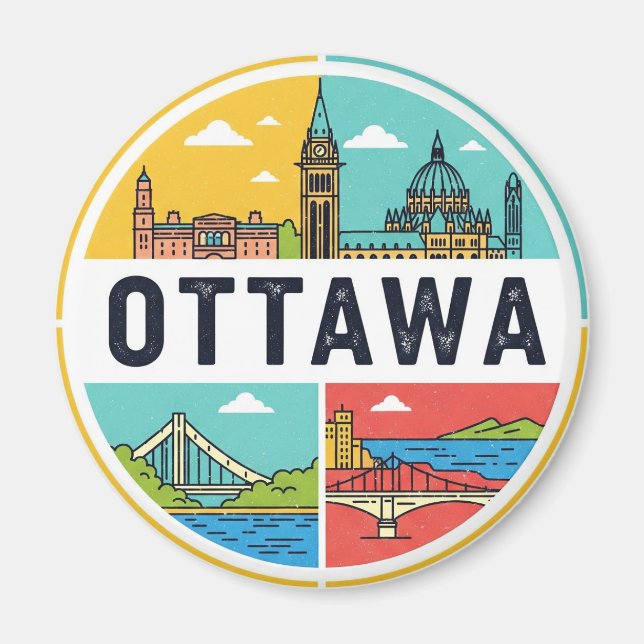 Ottawa Kanada Reise Magnet (Vorne)