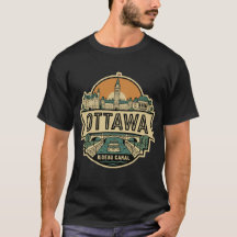 Ottawa Kanada Skyline Vintage Reise