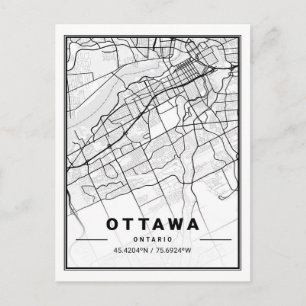 Ottawa Ontario Kanada Reisen Stadtplan Poster Postkarte