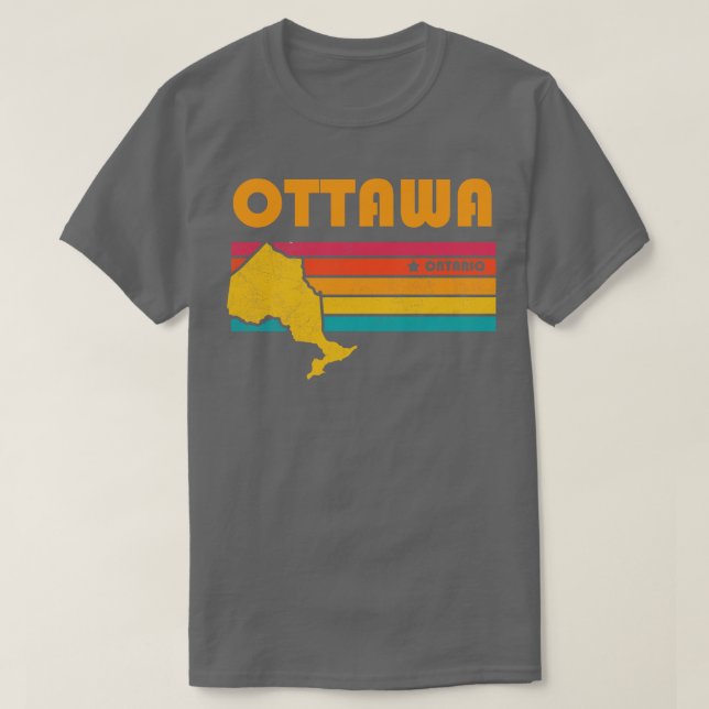 Ottawa Ontario Kanada Vintag Distressed Souvenir T-Shirt (Design vorne)