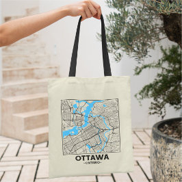 Ottawa, Ontario Stadtplan-Tasche Tragetasche