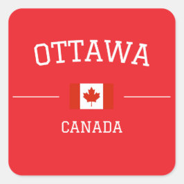 Ottawa Quadratischer Aufkleber