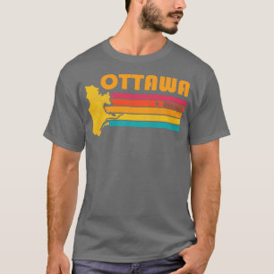 Ottawa Quebec Canada Vintag Distressed Souvenir T-Shirt