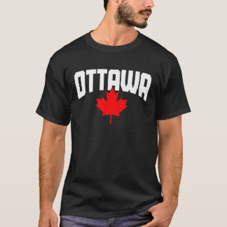 Ottawa Quebec Maple Leaf Kanada Kanadischer Flagge T-Shirt