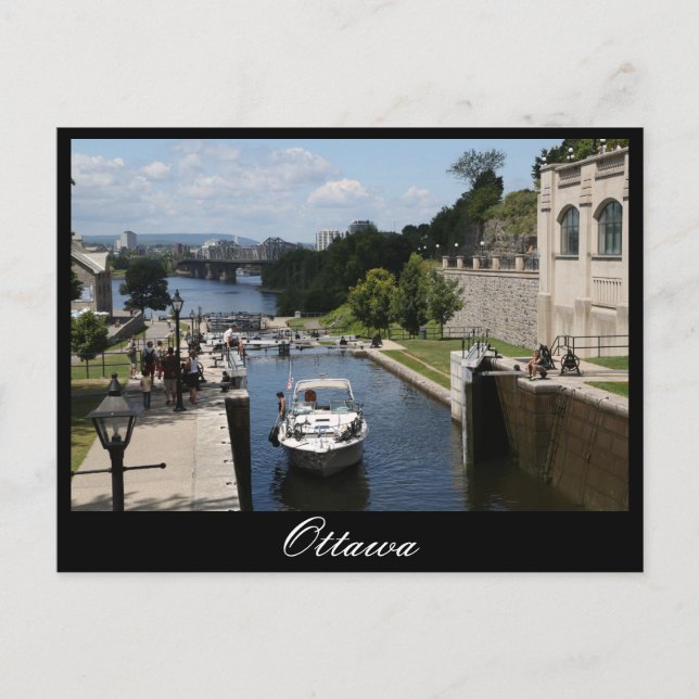Ottawa, Rideau Canal, Laurier Postkarte (Vorderseite)