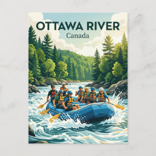 Ottawa River Whitewater Rafting Abschnitt (Foreste Postkarte