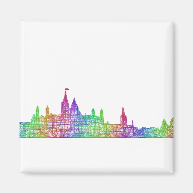 Ottawa-Skyline Magnet (Vorne)