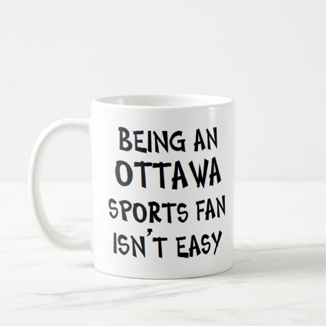 Ottawa-Sportfan, zu sein Kaffeetasse (Links)