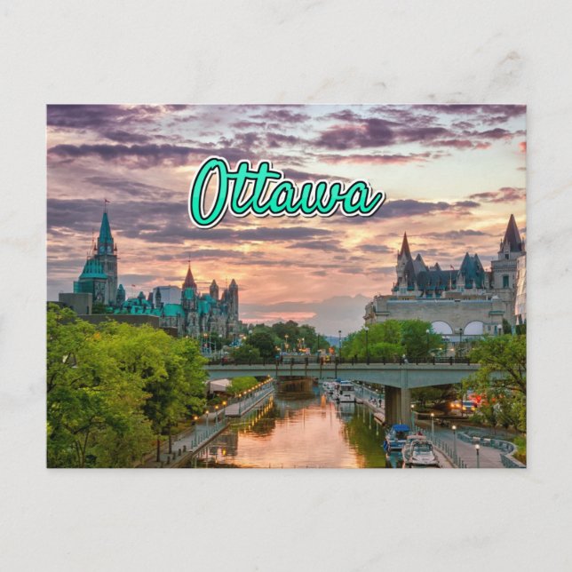 Ottawa Wolkenlandschaft Postkarte (Vorderseite)