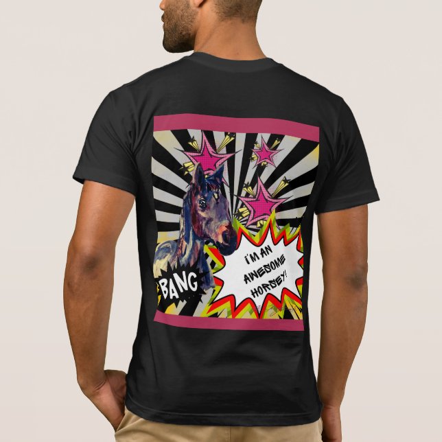 Ottb Club / phantastischer Horsey-T - Shirt (Rückseite)