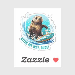 Otter 841 Surfbretter sie klettert Surfbretter Ott Aufkleber