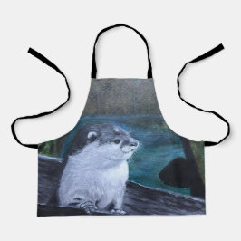 Otter All-Over Print Apron Schürze