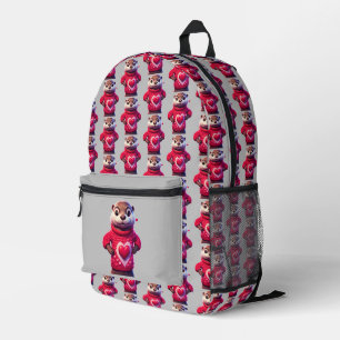 Otter am Valentinstag Sweater Bedruckter Rucksack
