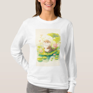 Otter auf einem Lily Pad T-Shirt