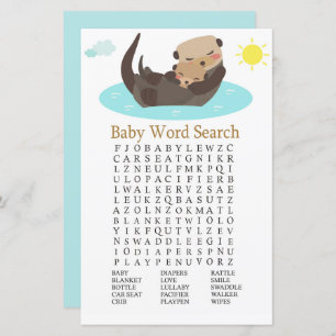 Otter Baby Shooter Word Search Game